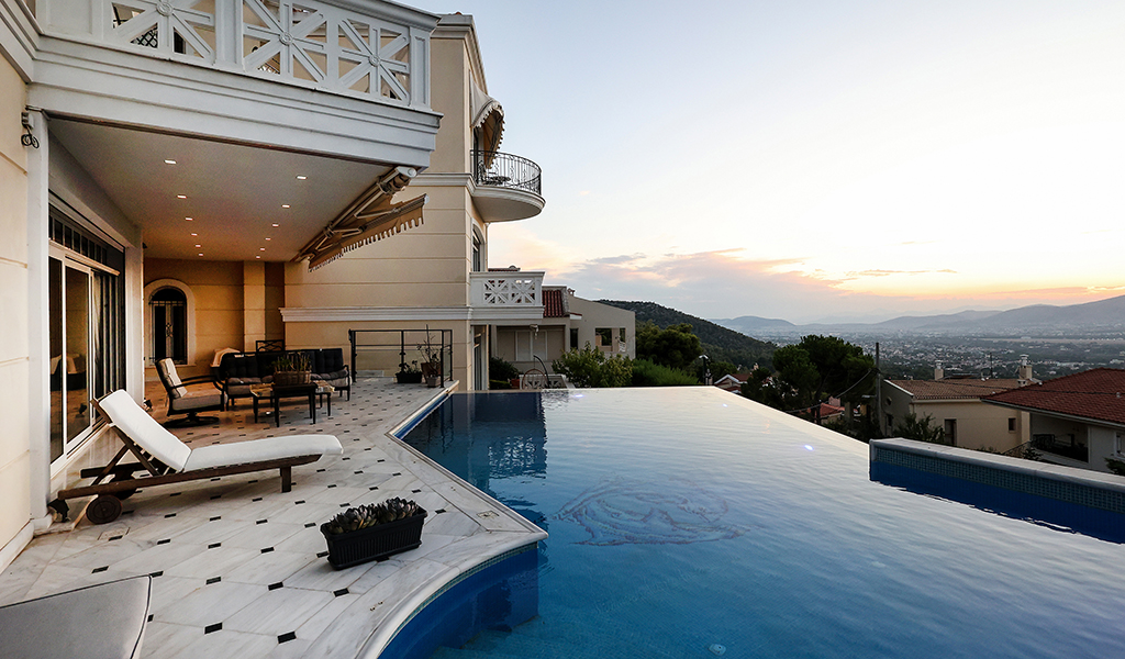 Impressive Villa Ekali Pool