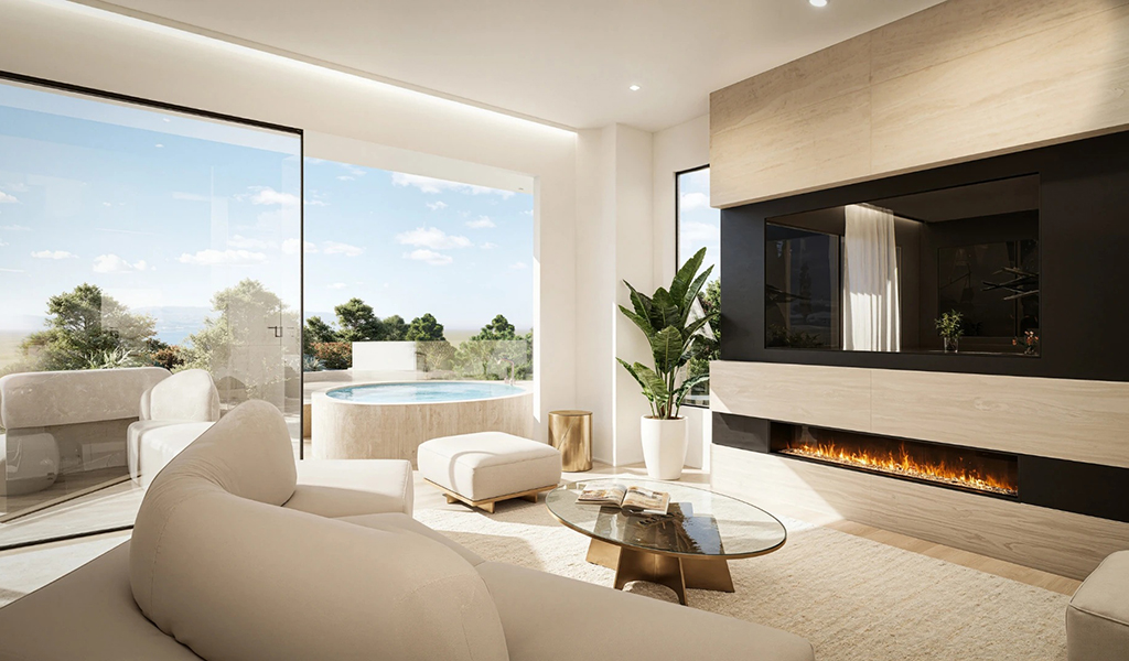 Contemporary Project in Voula featuring luxury maisonettes and penthouses with private pools, gardens, parking, and premium Riviera living.