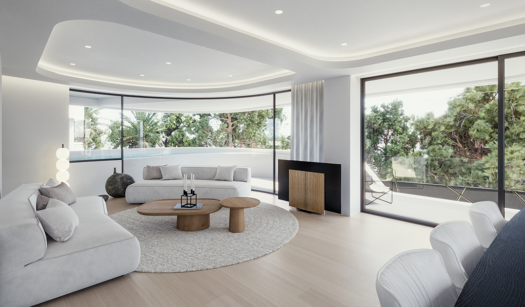 Luxury Residential Development in Voula with A+ residences, private pools, smart-home technology, premium amenities and 3–5 master bedrooms.